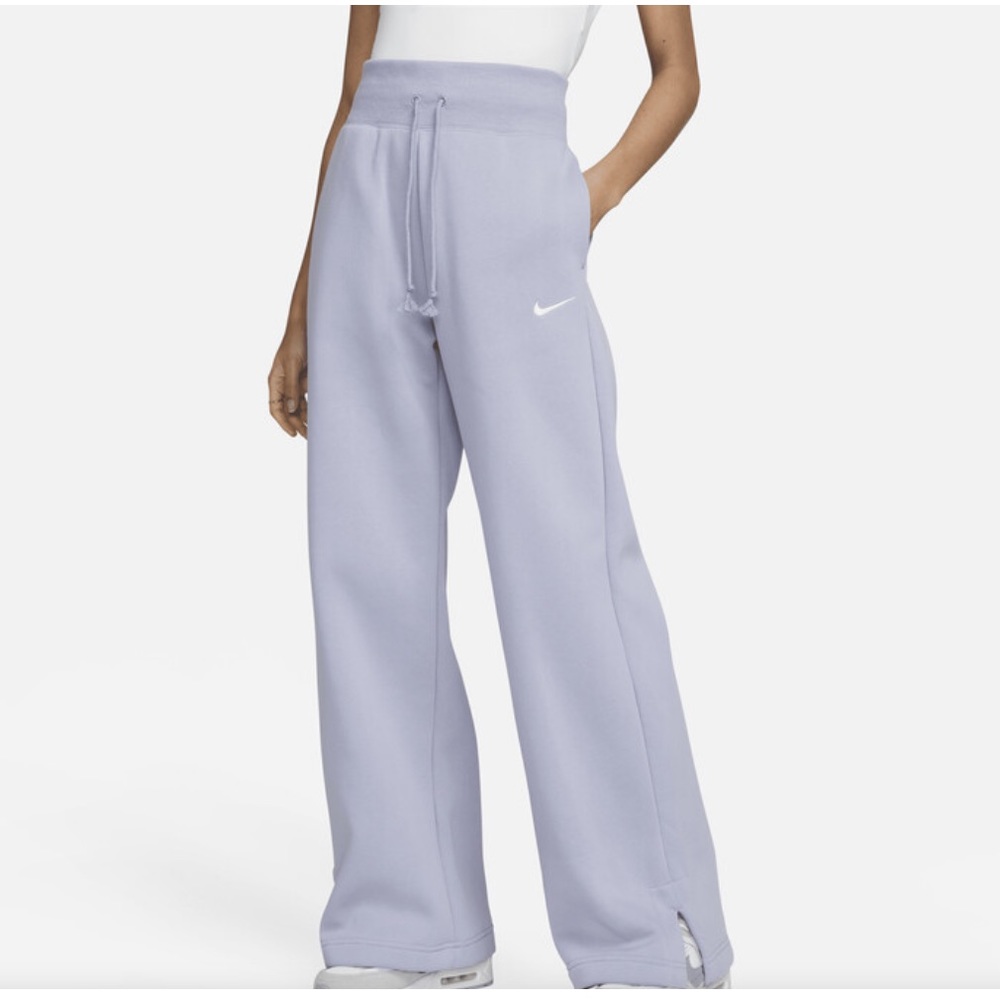 Nike Women’s Phoenix Fleece High-Waisted Wide-Leg Sweatpants | Lilac